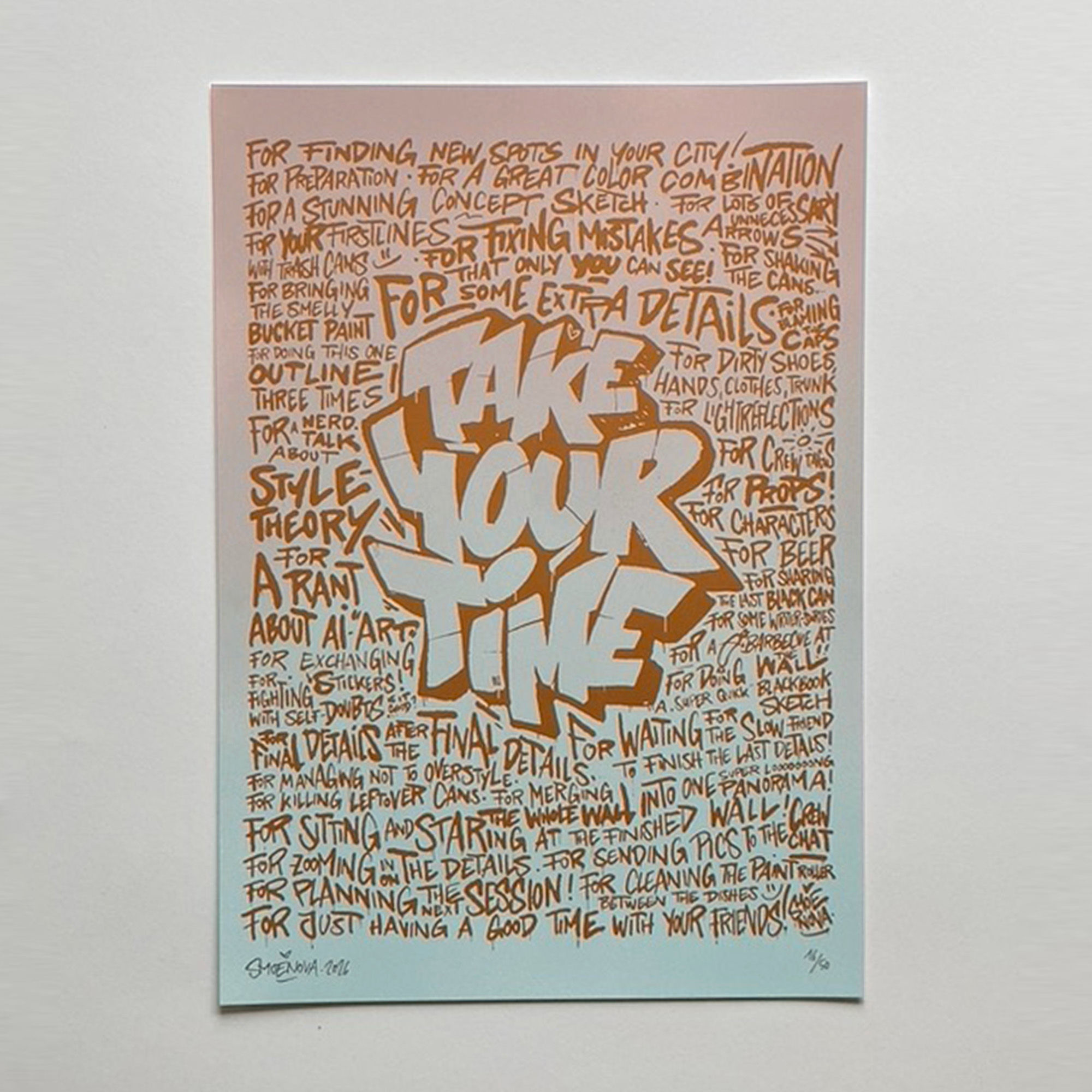 TAKE YOUR TIME – Silent Bronze (#16/50)