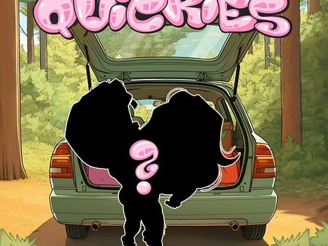A man and a woman fuck in the trunk of a car