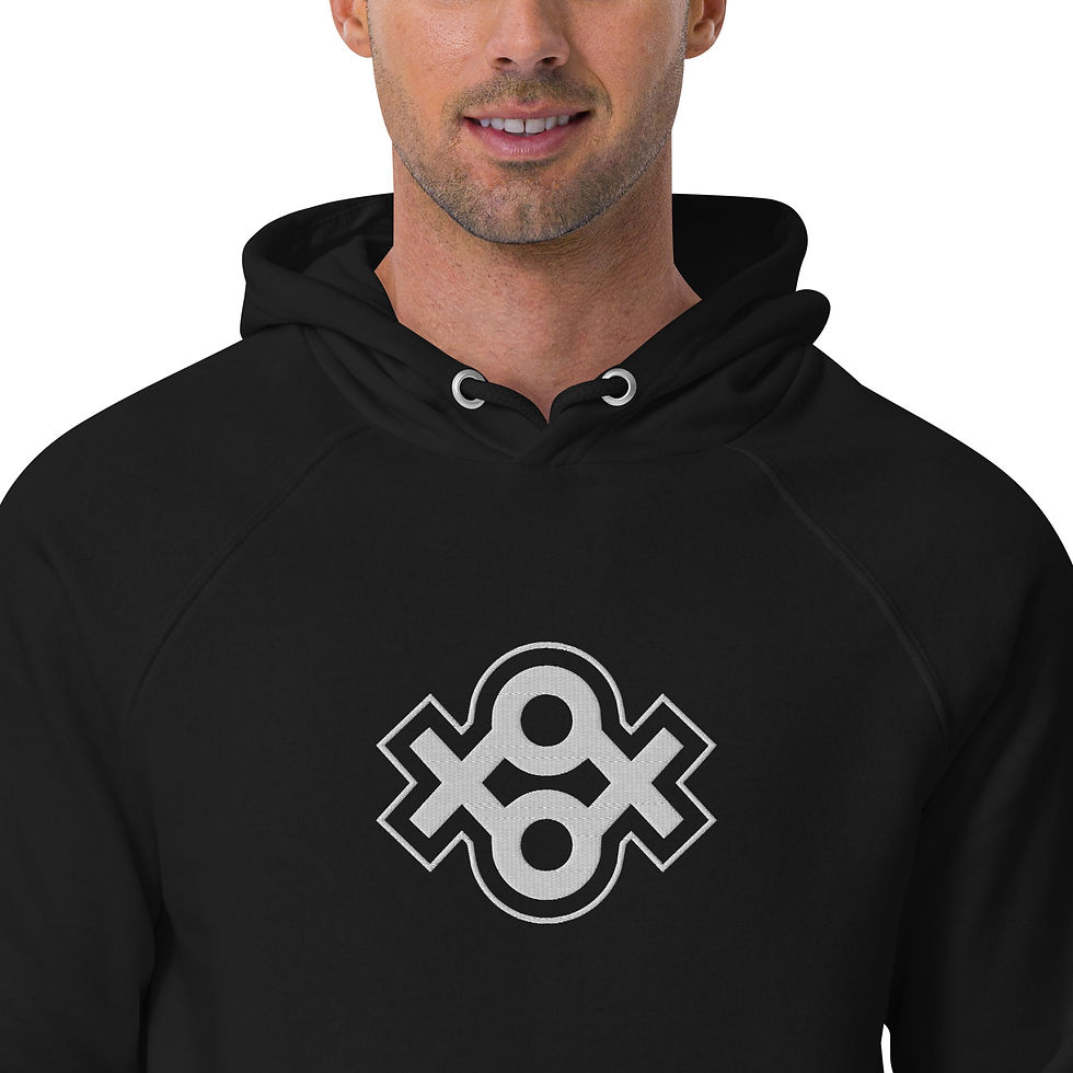 Thumbnail: XOXO | Unisex eco raglan hoodie