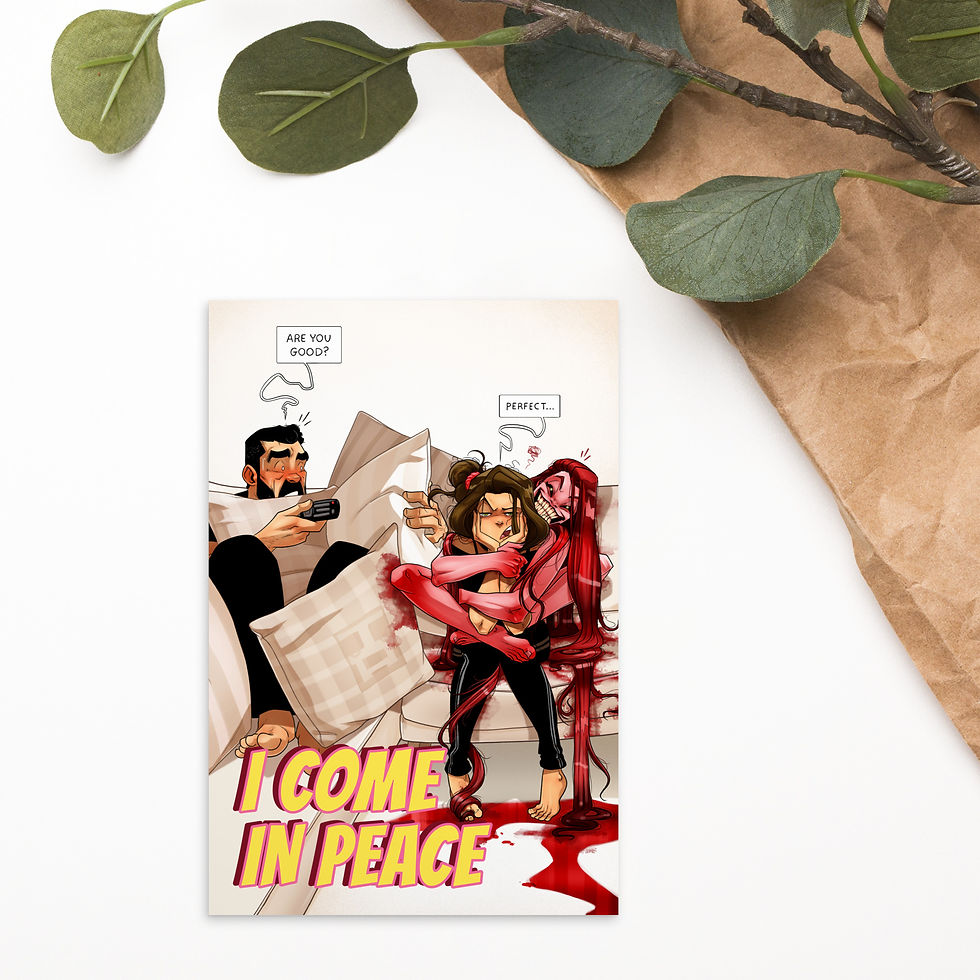 Thumbnail: I Come in Peace | Standard Postcard