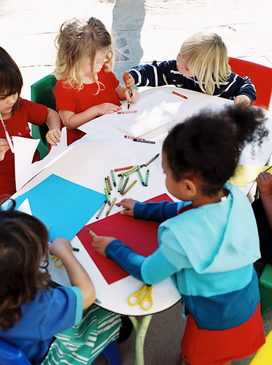 Kids Doing Crafts