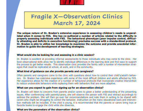 Marcia Braden - Clinics 17th March 2024