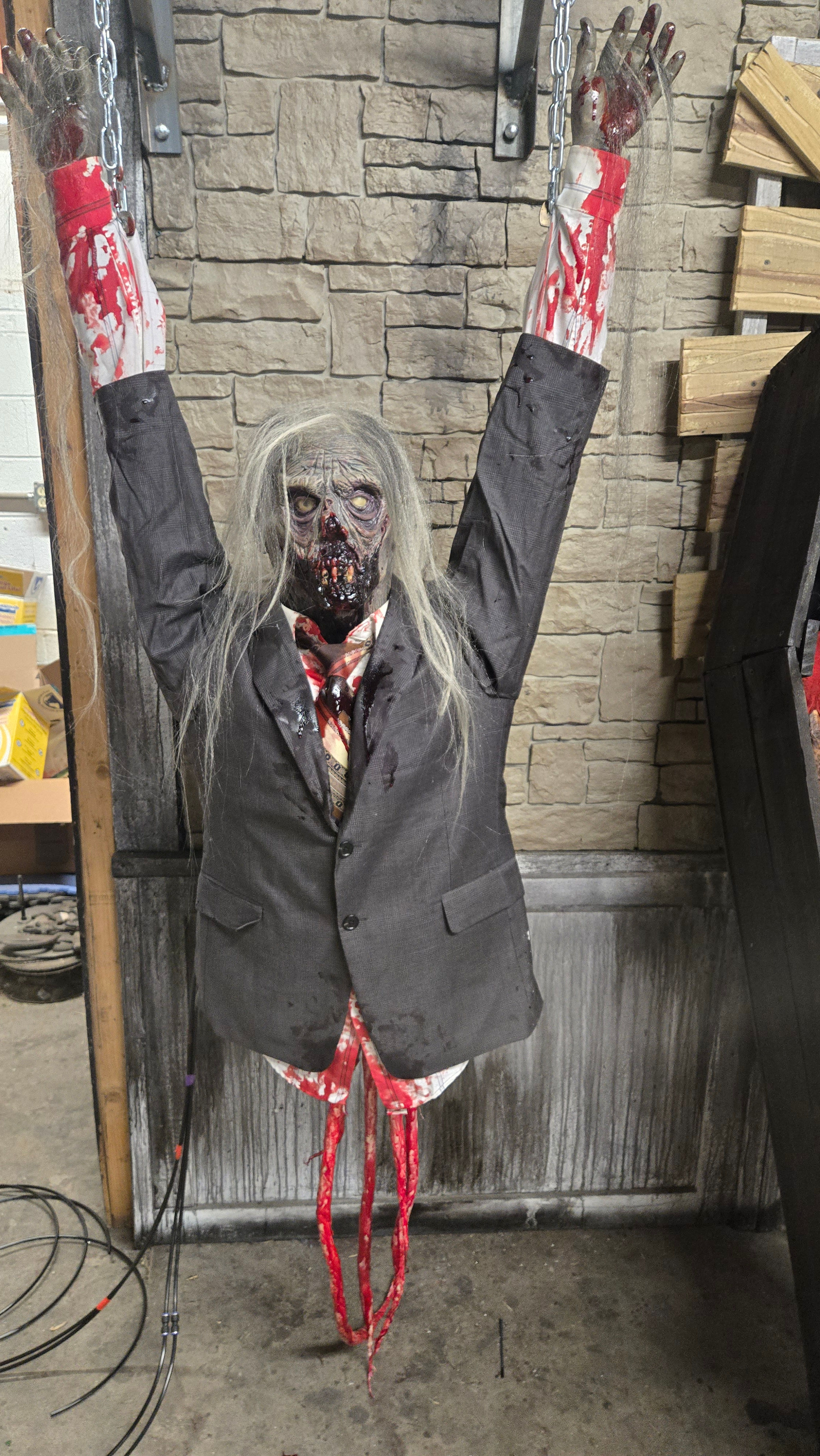 Trashing half Zombie