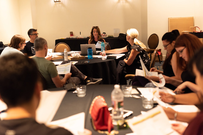 Be Bright Events team conducts an on-site meeting, strategizing event details to ensure a flawless experience for their client's function.