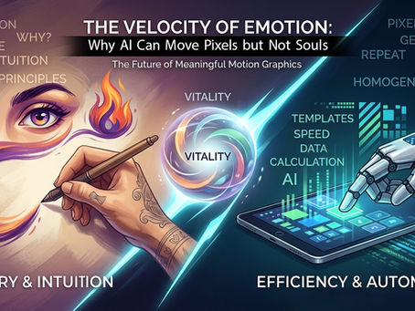 The Velocity of Emotion: Why AI Can Move Pixels but Not Souls