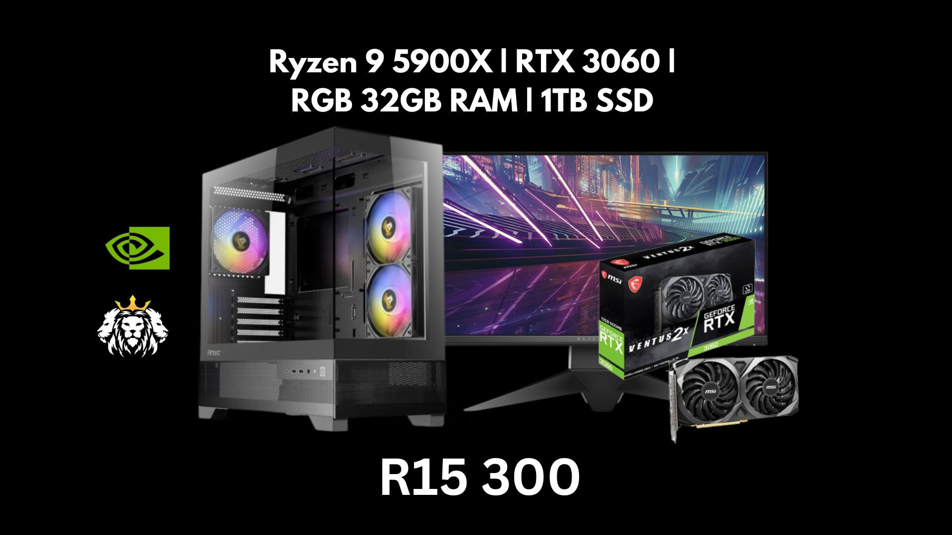 Ryzen 9 5900x | RTX 3060 | 1TB SSD | 32GB RAM