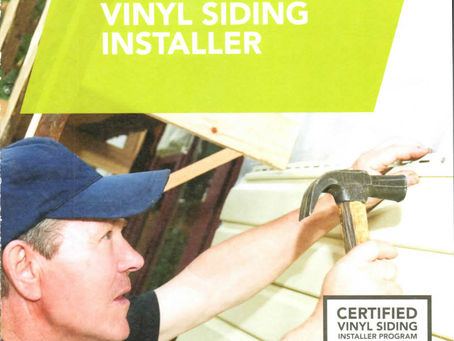Certified Vinyl Siding Installer