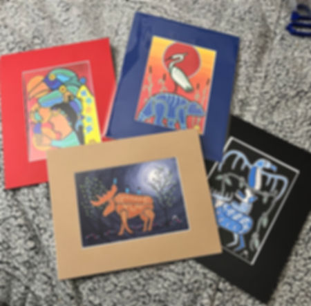 Matted 5x7” prints