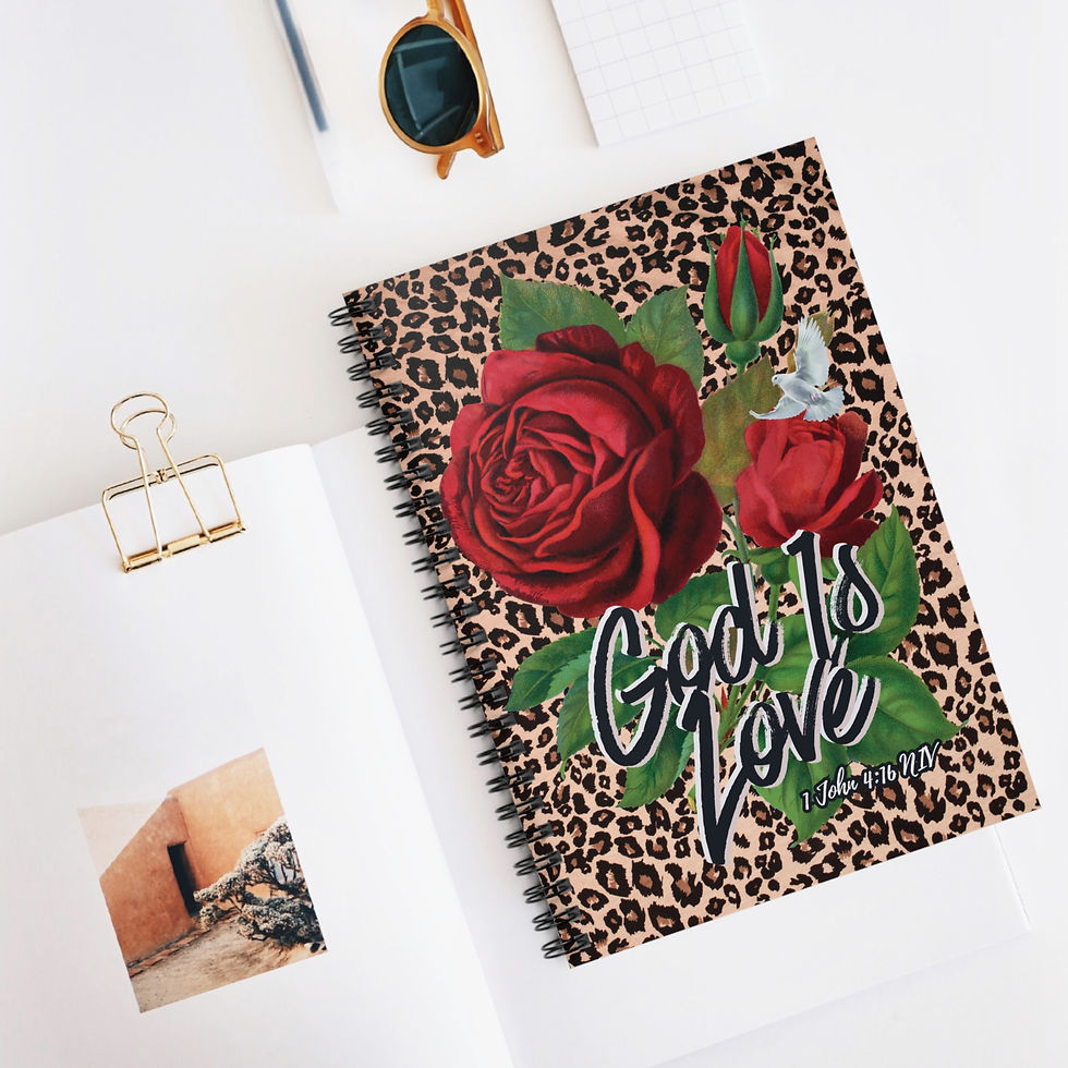 Thumbnail: "God Is Love" Spiral Notebook - Ruled Line
