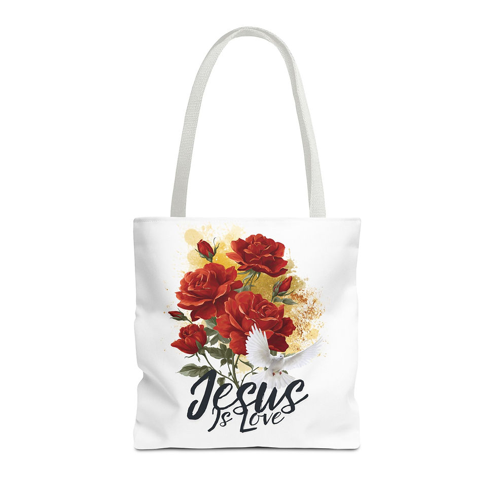 Thumbnail: "Jesus Is Love" Tote Bag