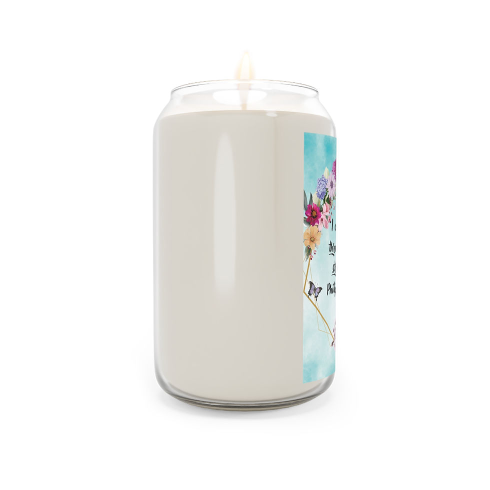 Thumbnail: "I Can Do All Things Through Christ Who Strengthens Me" Scented Candle, 13.75oz