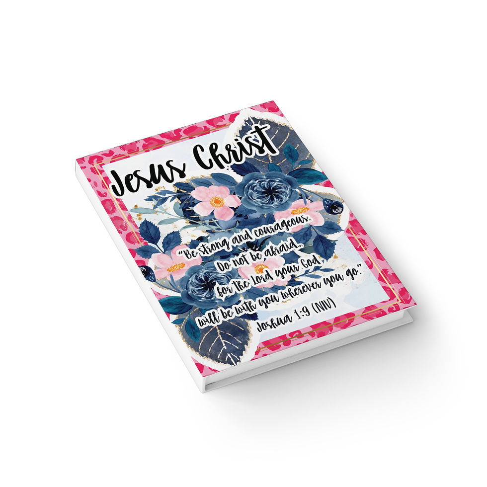 Thumbnail:  "Jesus Christ - Be strong and courageous" Hardcover Journal - Blank