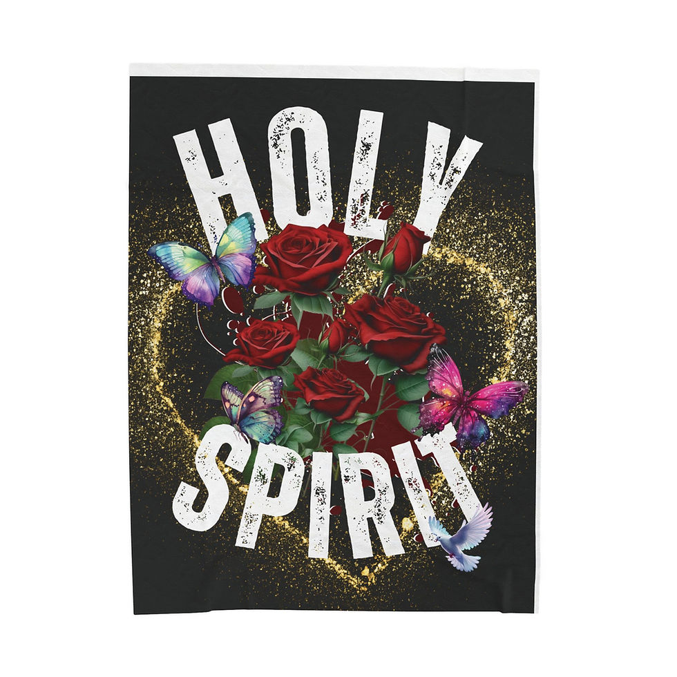 Thumbnail: " Holy Spirit" Velveteen Plush Blanket