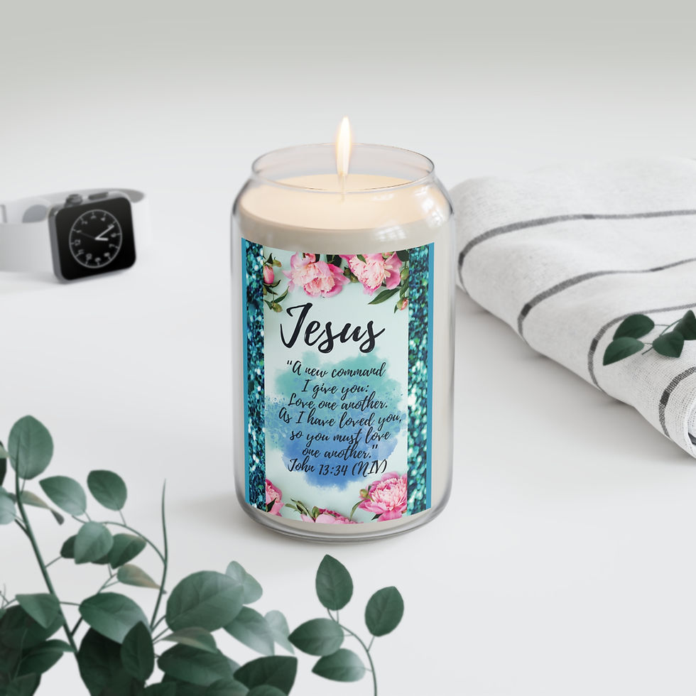 Thumbnail: "A new command I give you" Scented Candle, 13.75oz