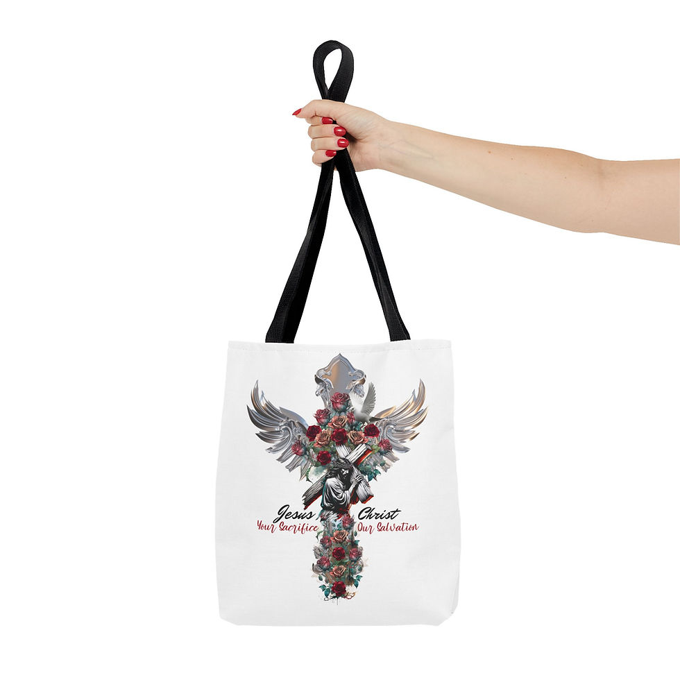 Thumbnail: "Jesus Christ: Your Sacrifice, Our Salvation" - Tote Bag