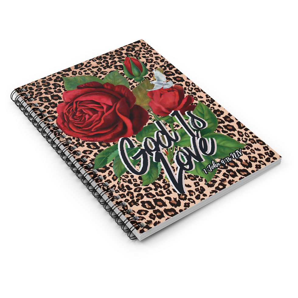 Thumbnail: "God Is Love" Spiral Notebook - Ruled Line