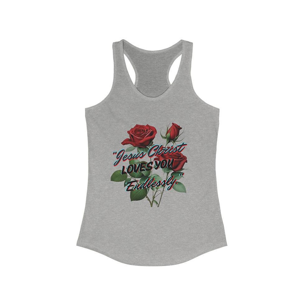 Thumbnail: "Jesus Christ Loves You Endlessly" Racerback Tank