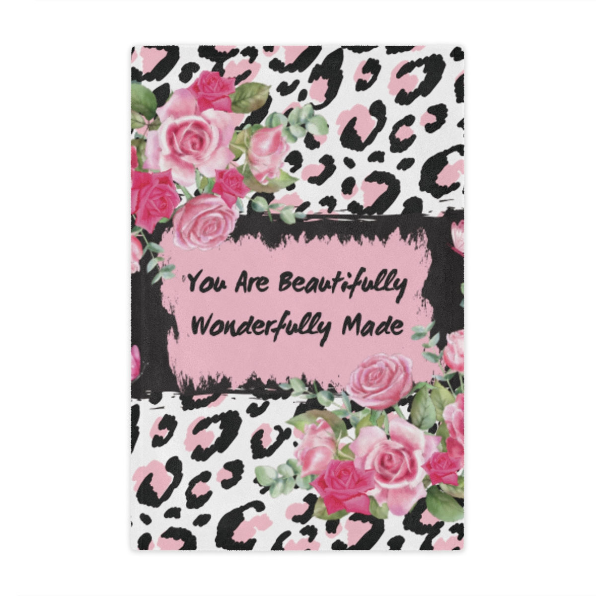 "You Are Beautifully Wonderfully Made" Microfiber Blanket (40"x 60")