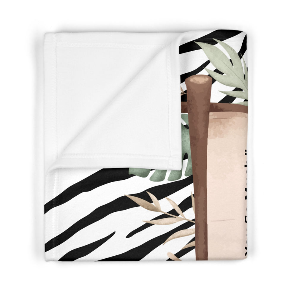 Thumbnail: "Safari Babies in Christ" Soft Fleece Baby Blanket
