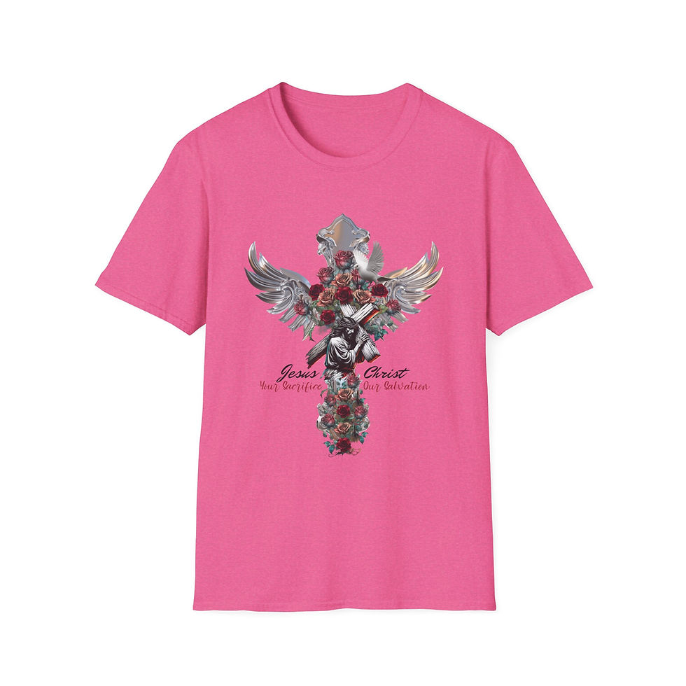 Thumbnail: "Jesus Christ: Your Sacrifice, Our Salvation" Softstyle T-shirt