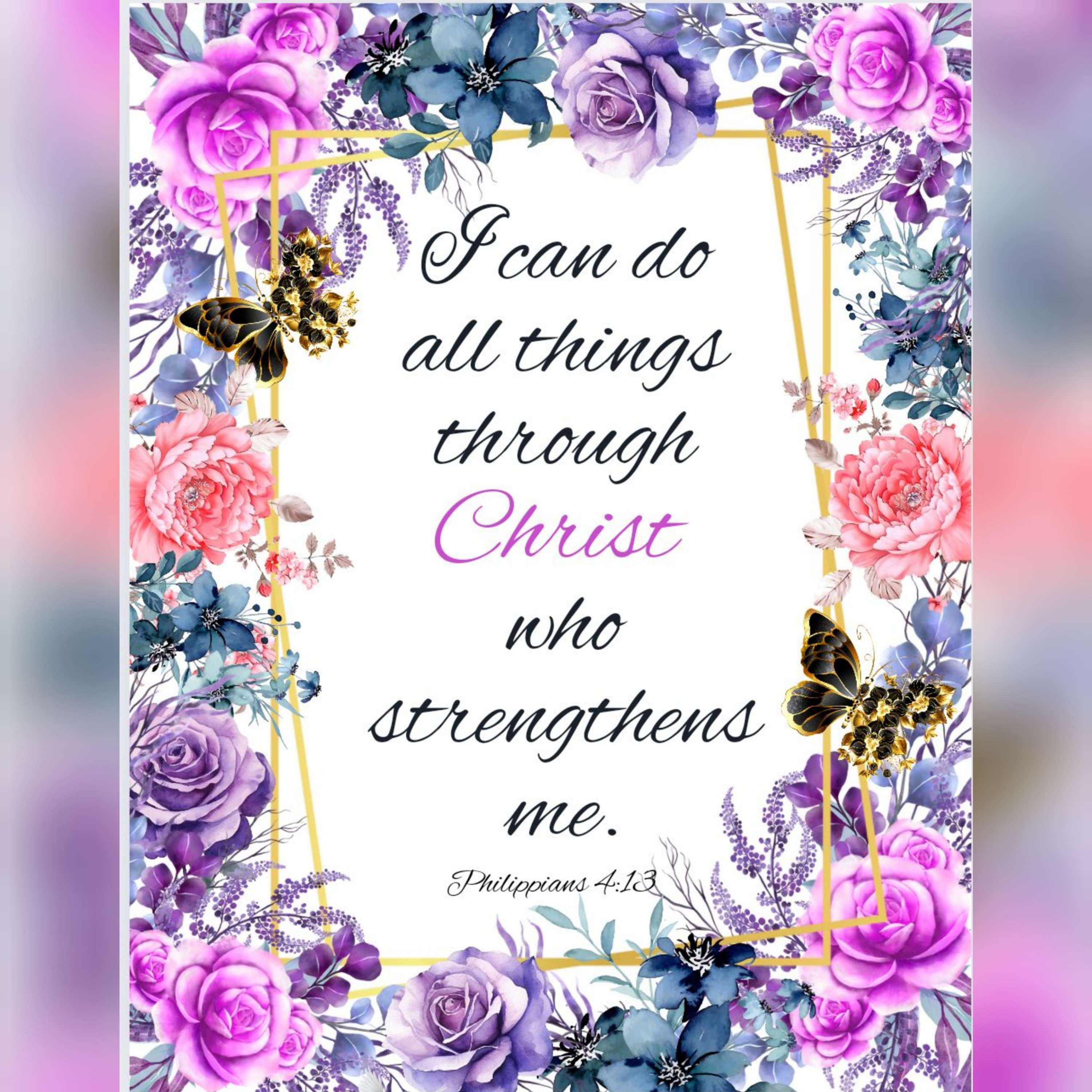 "I can do all things through Christ who strengthens me." DIGITAL (PDF)
