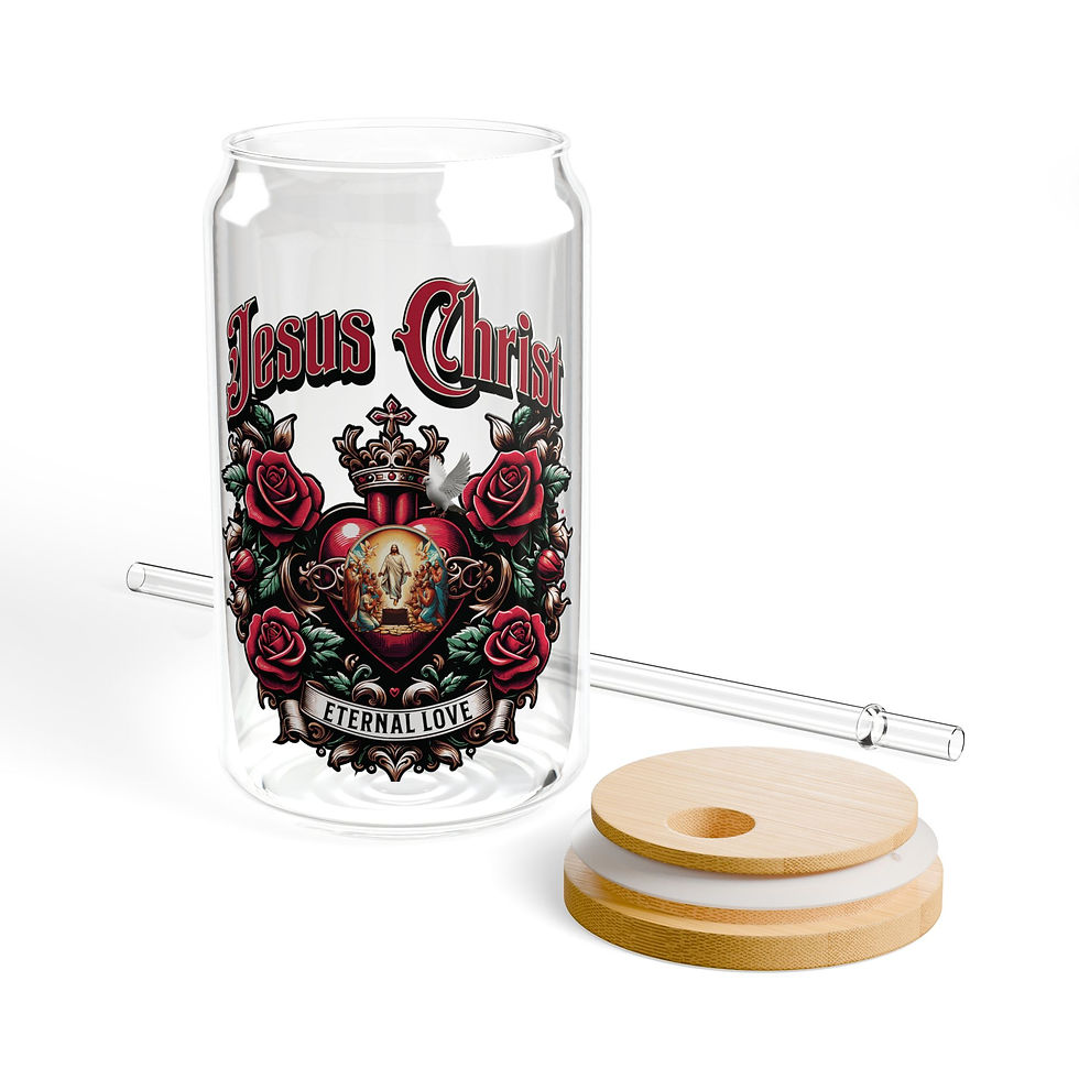 Thumbnail: "Jesus Christ: Eternal Love" Sipper Glass, 16oz