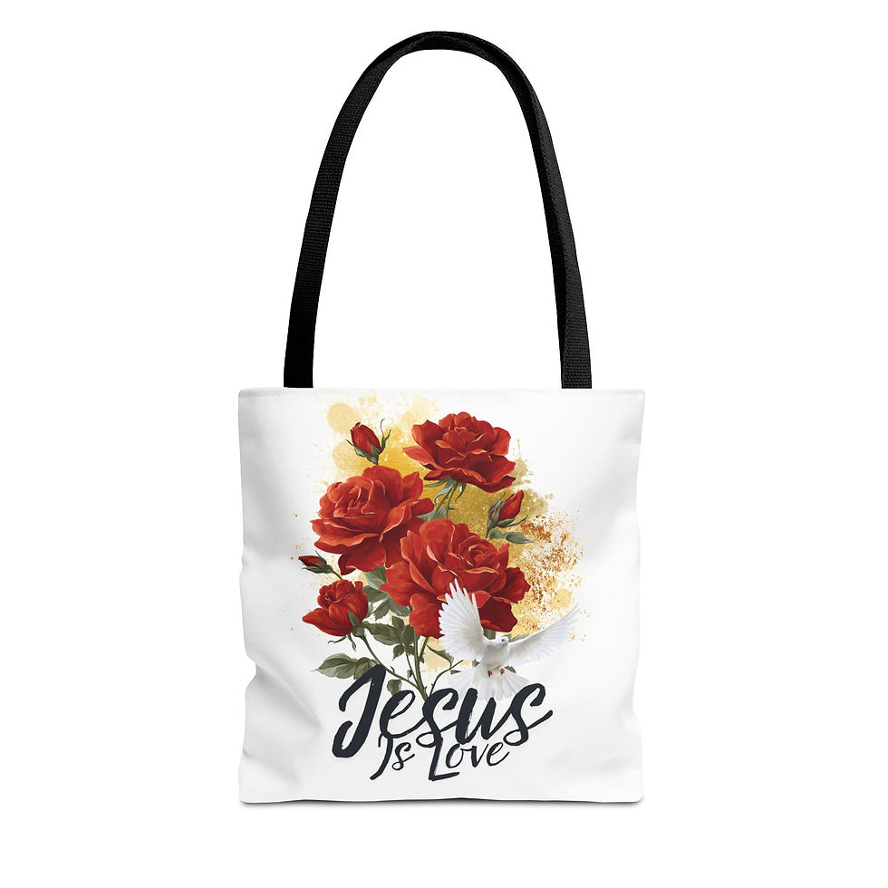 Thumbnail: "Jesus Is Love" Tote Bag