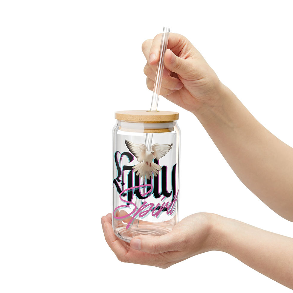 Thumbnail: "Holy Spirit" Sipper Glass, 16oz
