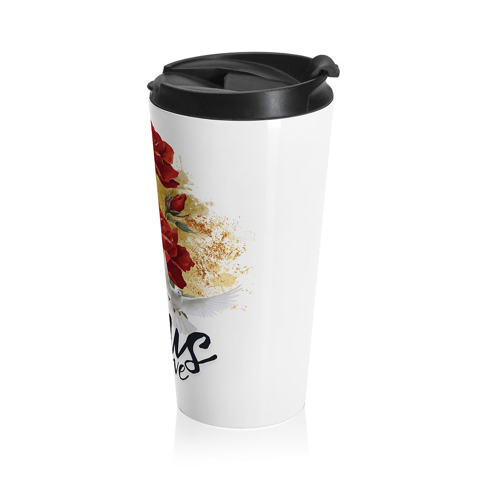 Thumbnail: "Jesus Is Love" Stainless Steel Travel Mug