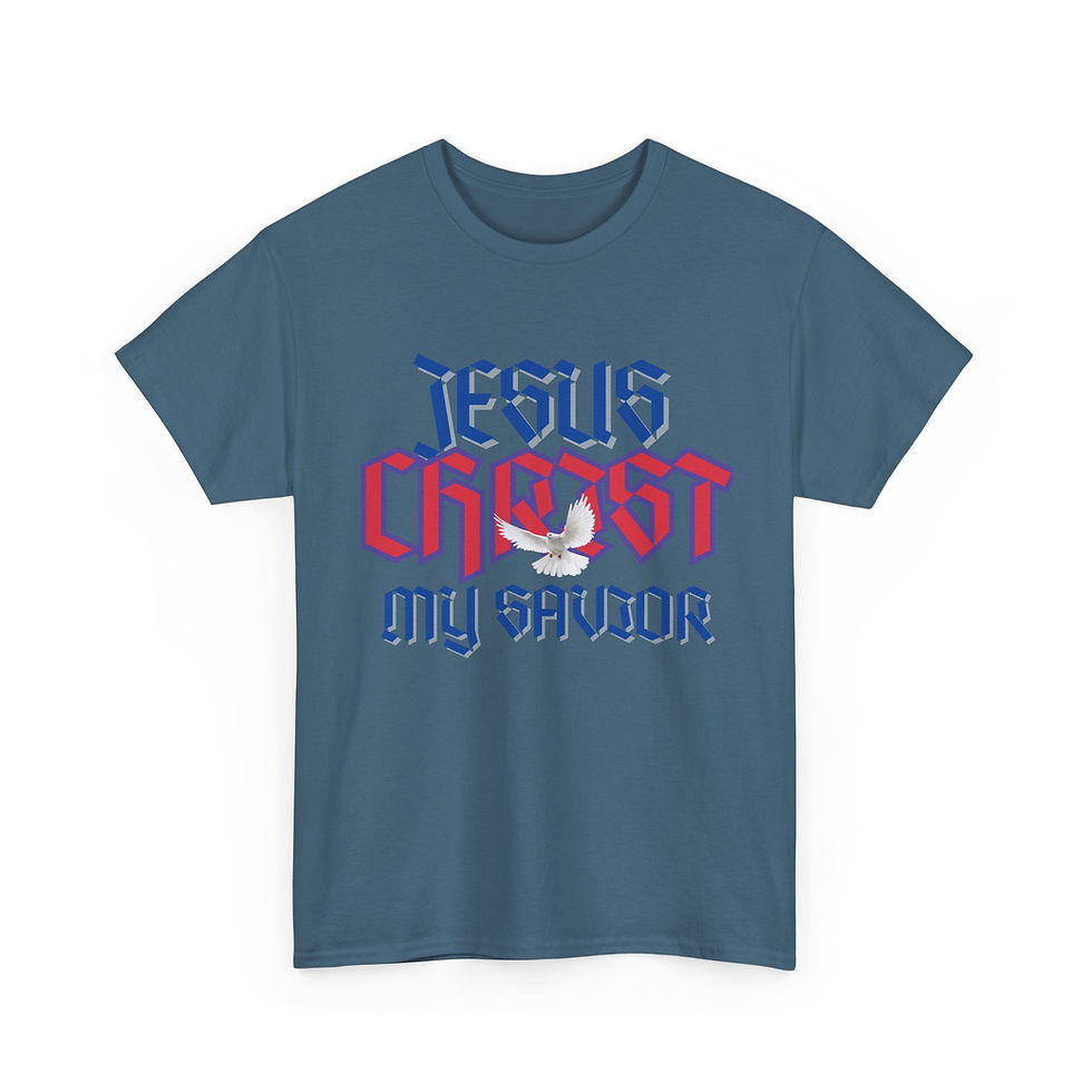 Thumbnail: "Jesus Christ, My Savior" Cotton T-Shirt