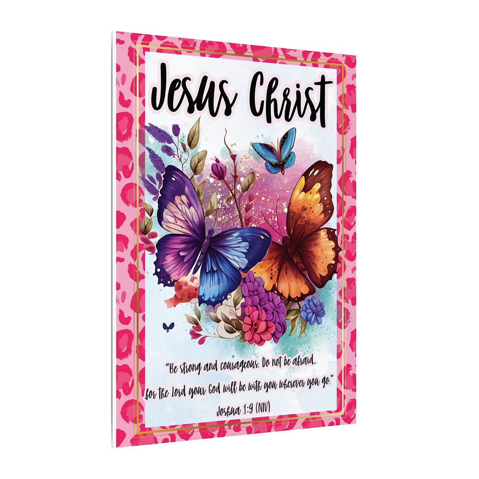 Thumbnail: "Jesus Christ - Be strong and courageous" Matte Canvas, Stretched