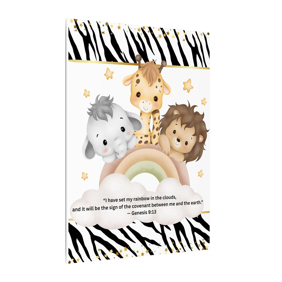 Thumbnail: "Safari Babies in Christ" Matte Canvas, Stretched