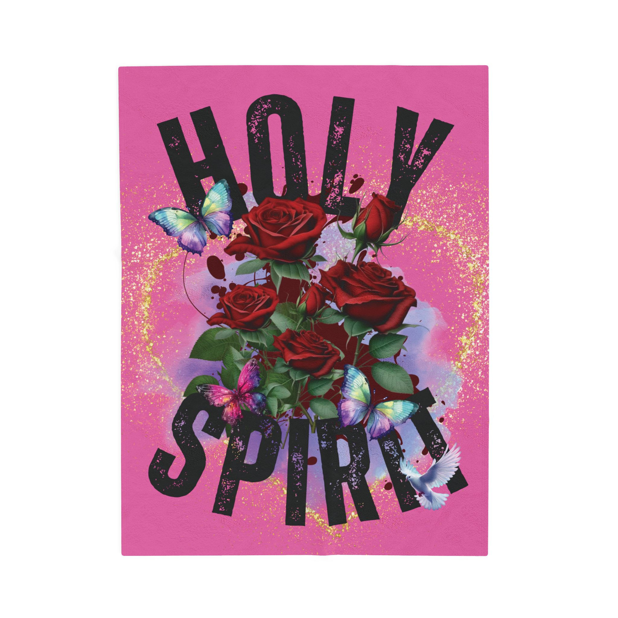 "Holy Spirit" Velveteen Plush Blanket