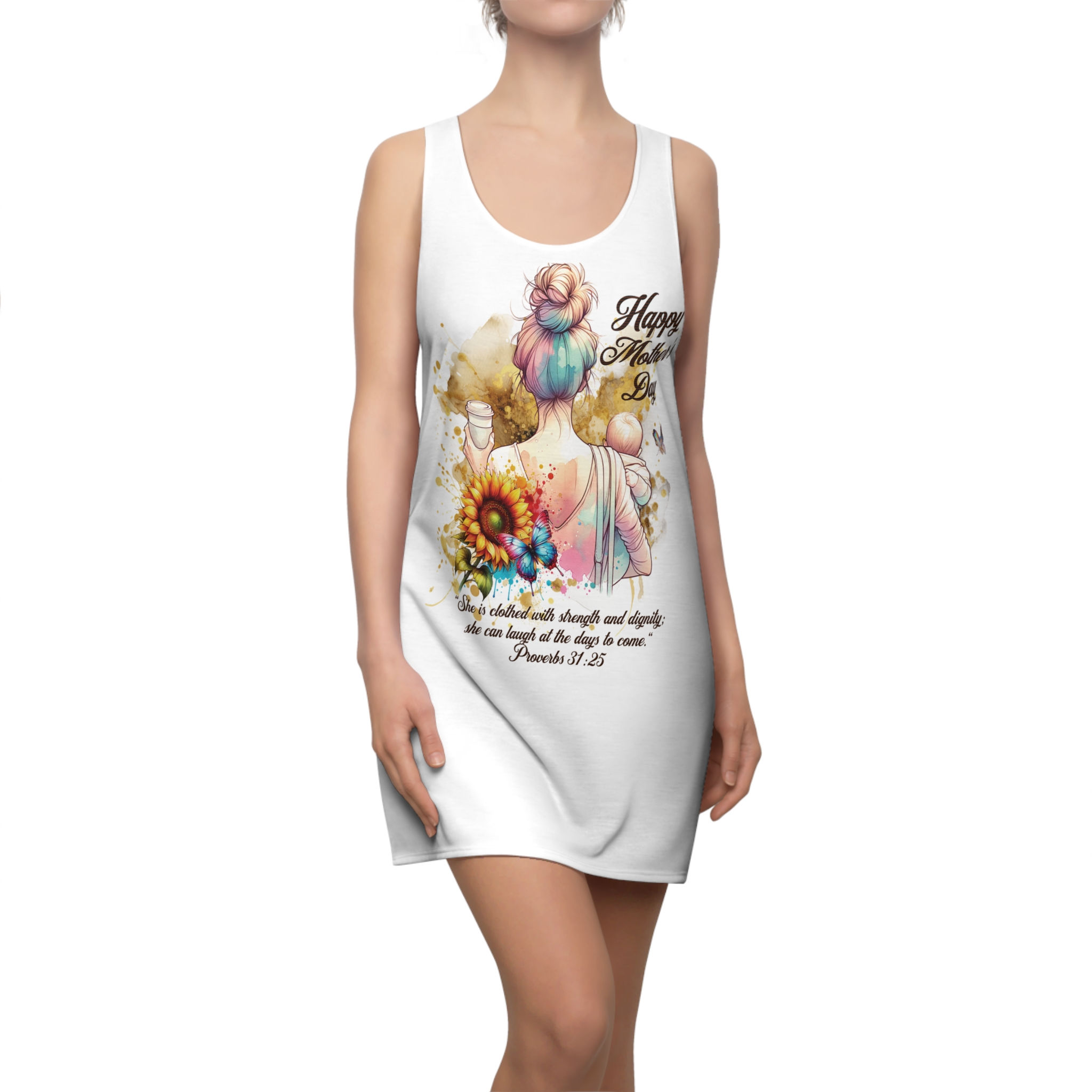 "Happy Mother's Day" Racerback Dress