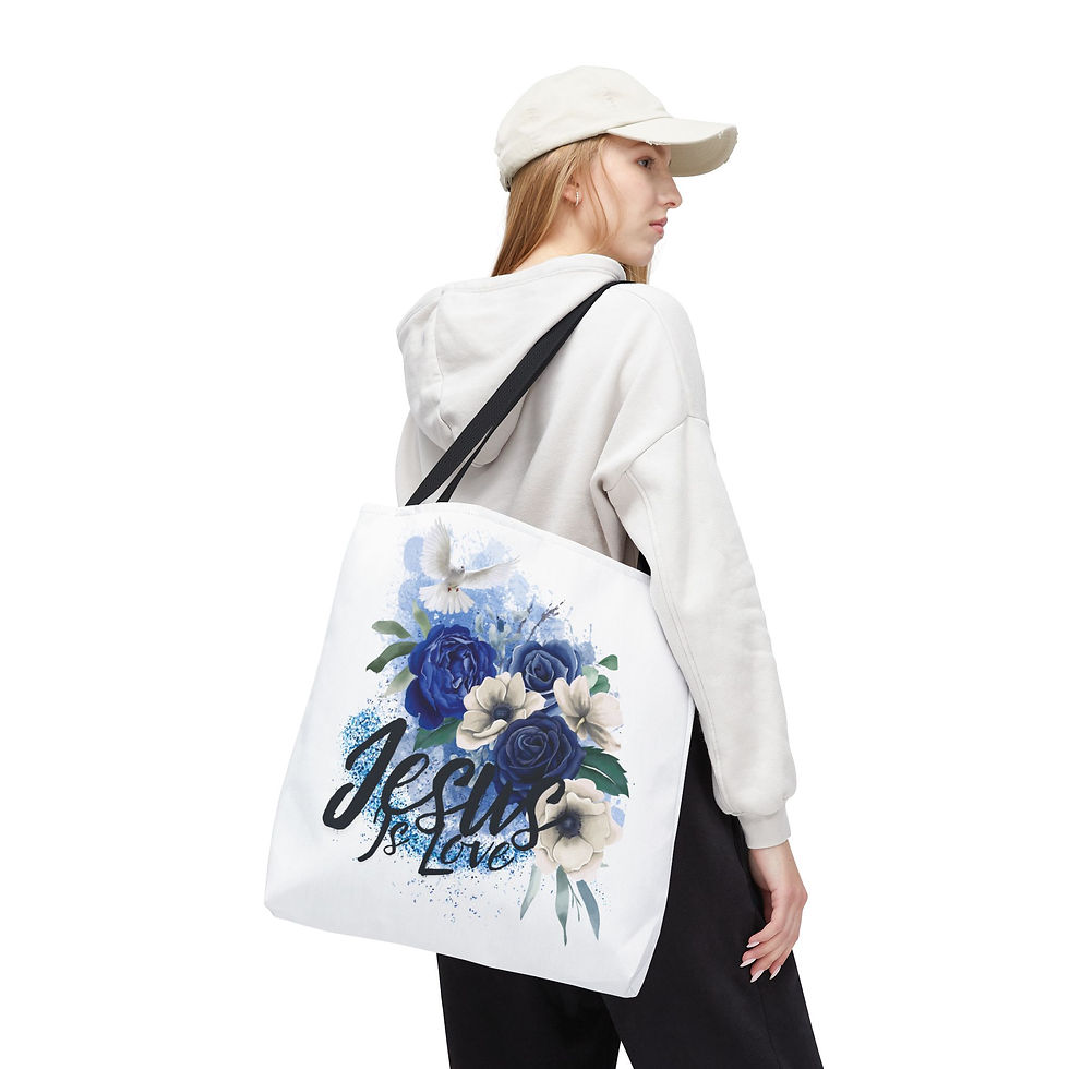 Thumbnail: "Jesus Is Love" Tote Bag