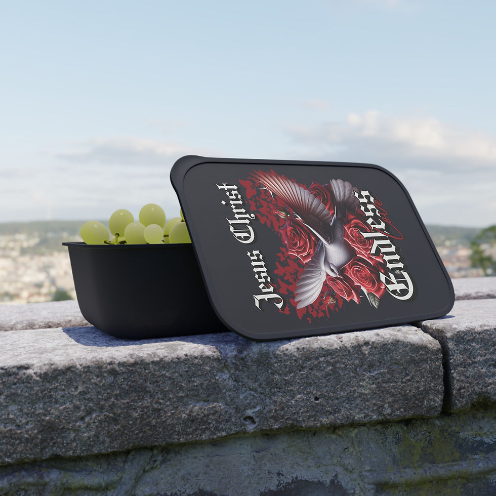 Thumbnail: "Jesus Christ, Endless Love" Bento Box with Utensils