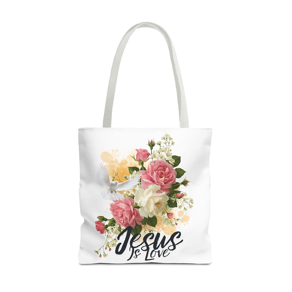 Thumbnail: "Jesus Is Love" Tote Bag
