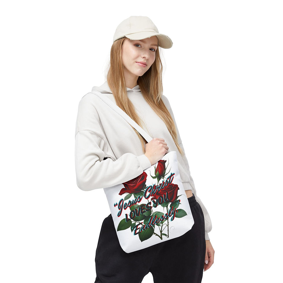 Thumbnail: "Jesus Christ Loves You Endlessly" - Tote Bag 