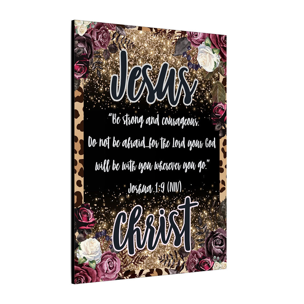 Thumbnail: "Jesus Christ - Be strong and courageous" Matte Canvas, Stretched