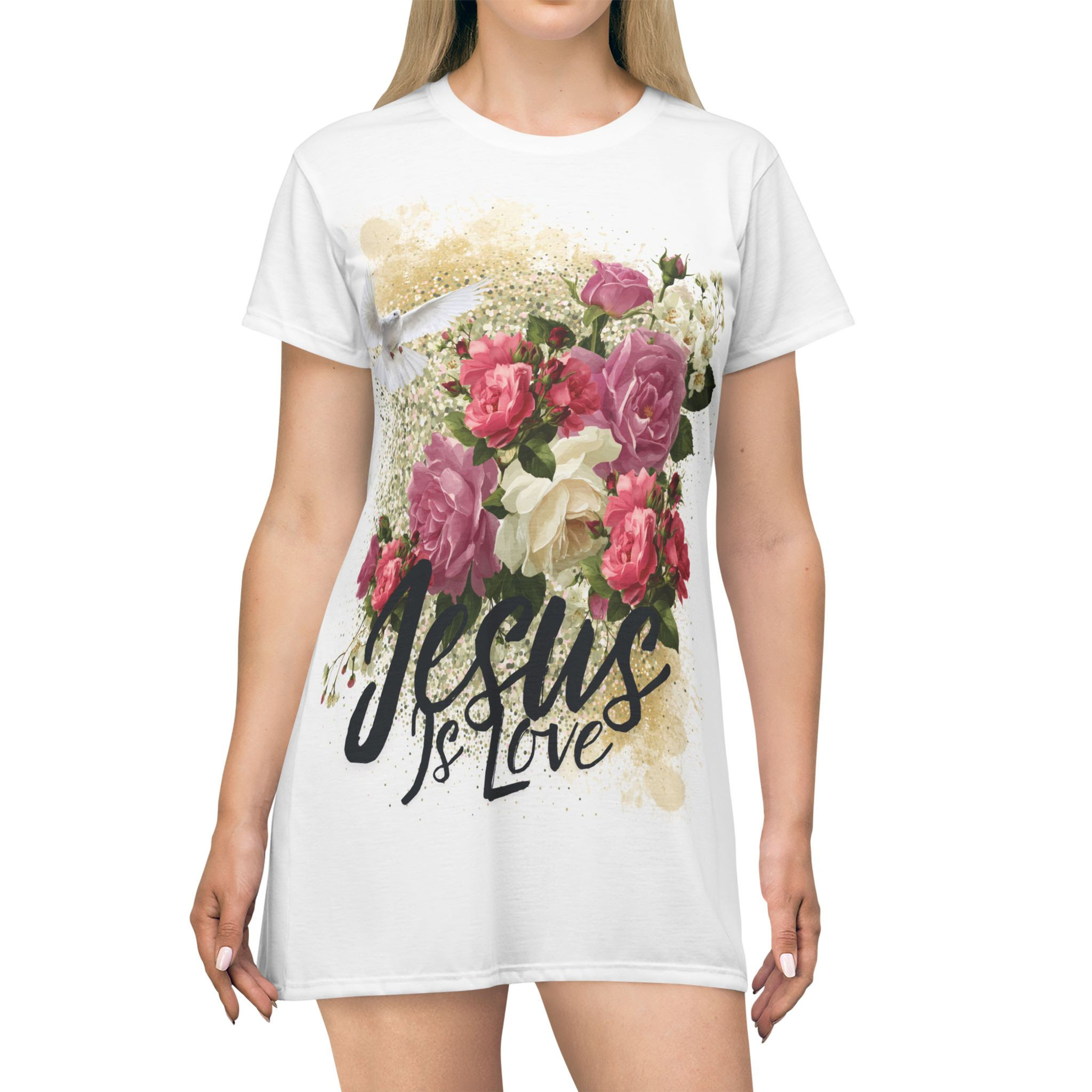 "Jesus Is Love" T-Shirt Dress