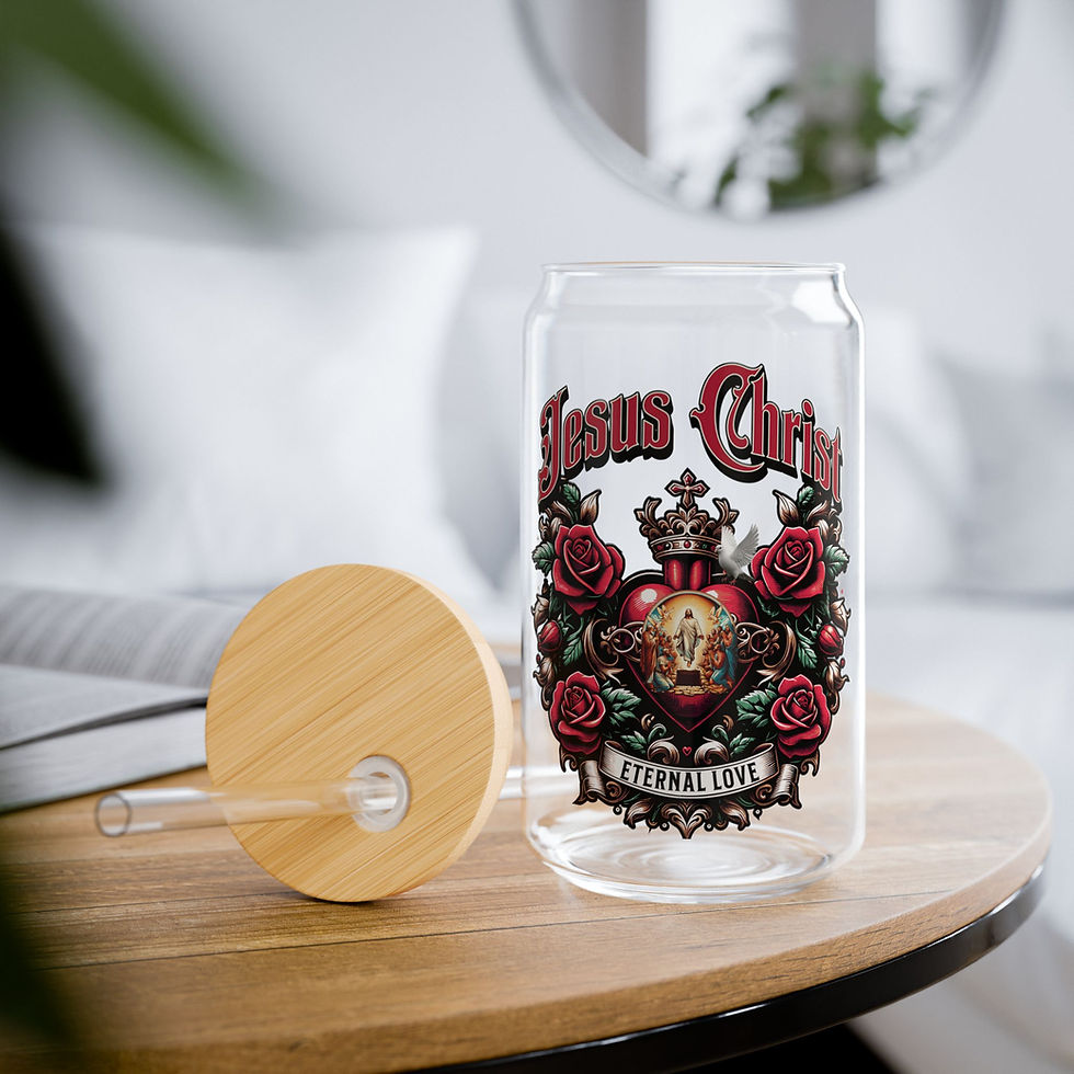 Thumbnail: "Jesus Christ: Eternal Love" Sipper Glass, 16oz
