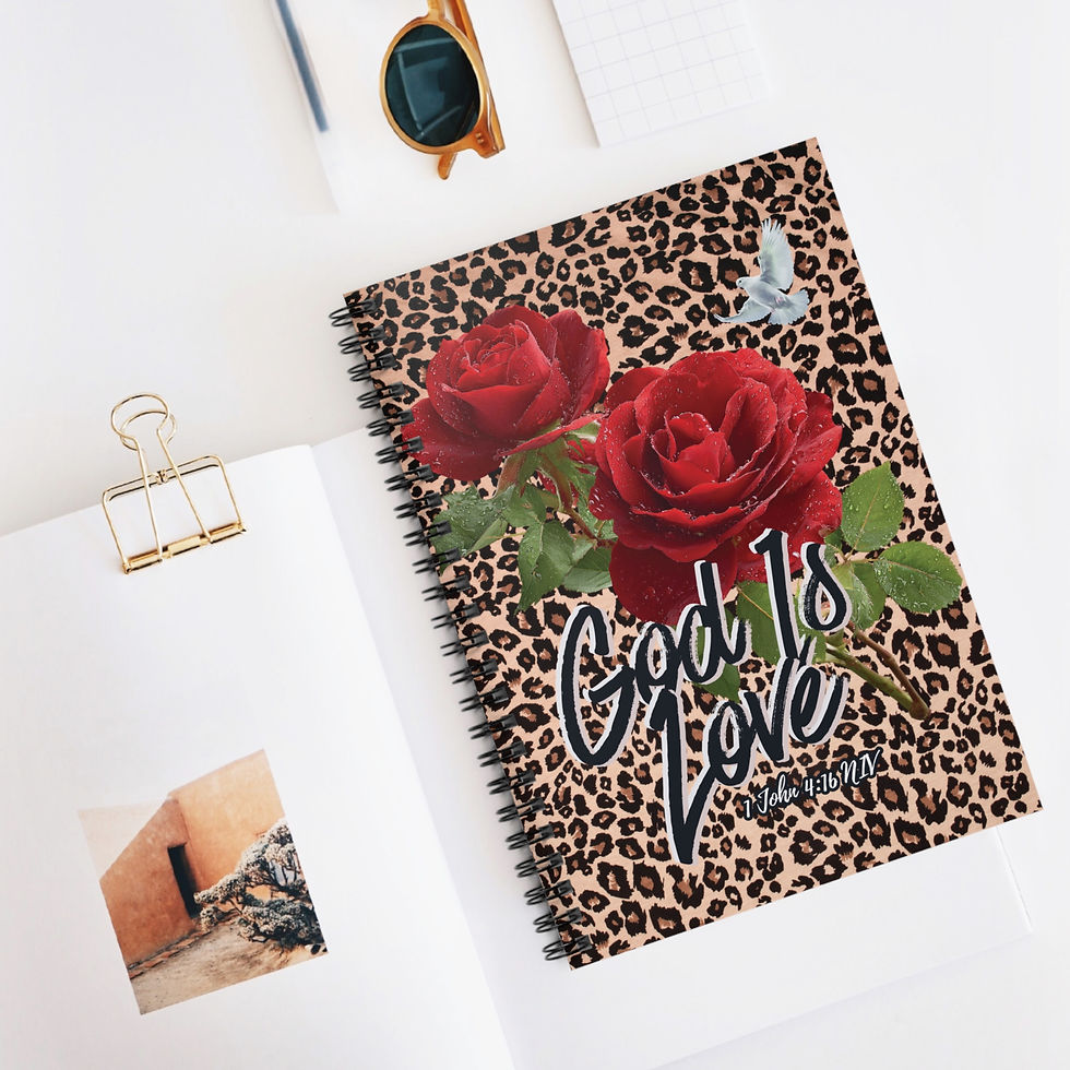 Thumbnail: "God Is Love" Spiral Notebook - Ruled Line
