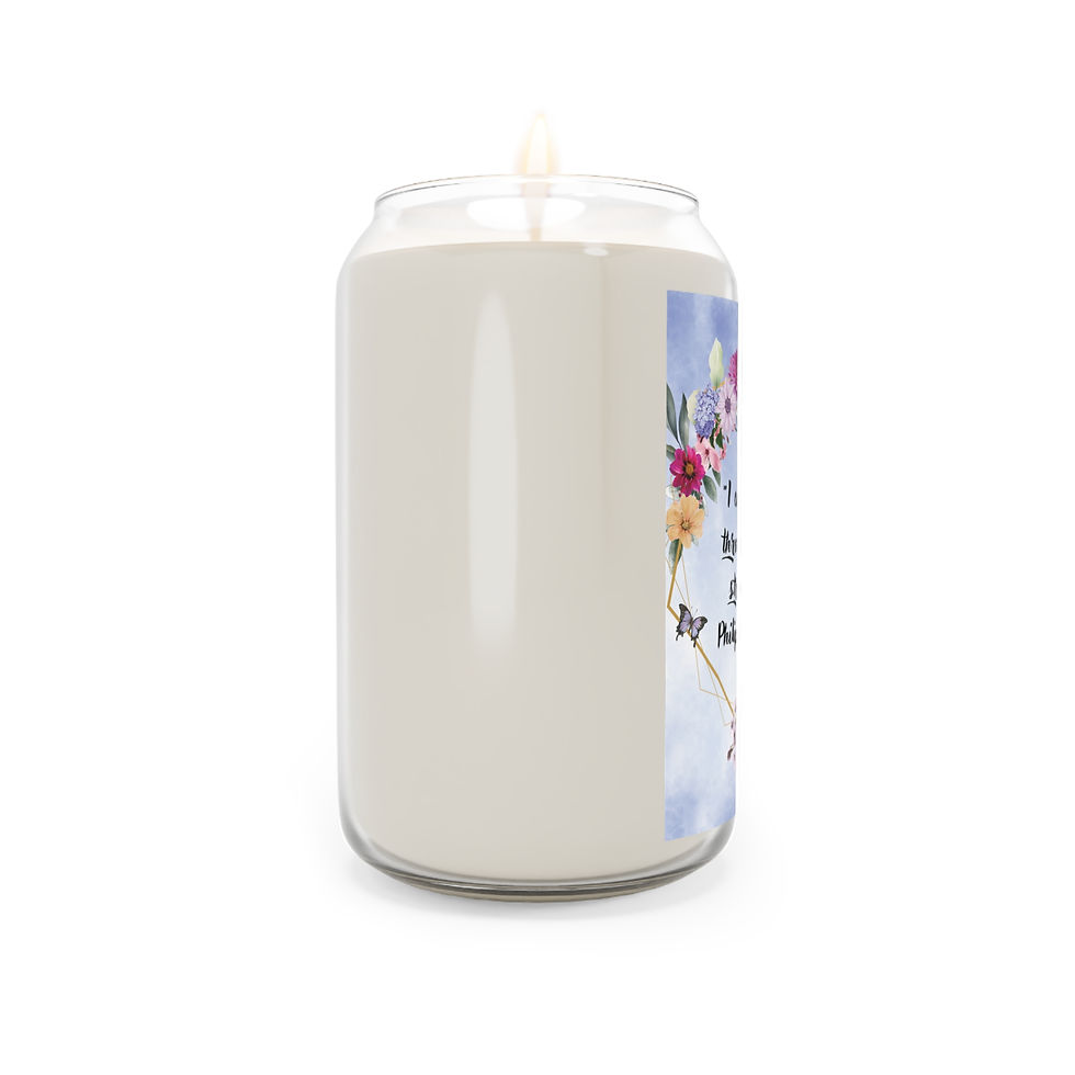 Thumbnail: "I Can Do All Things Through Christ Who Strengthens Me" Scented Candle, 13.75oz