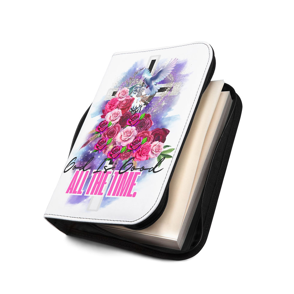 Thumbnail: "God Is Good All The Time" Bible Cover