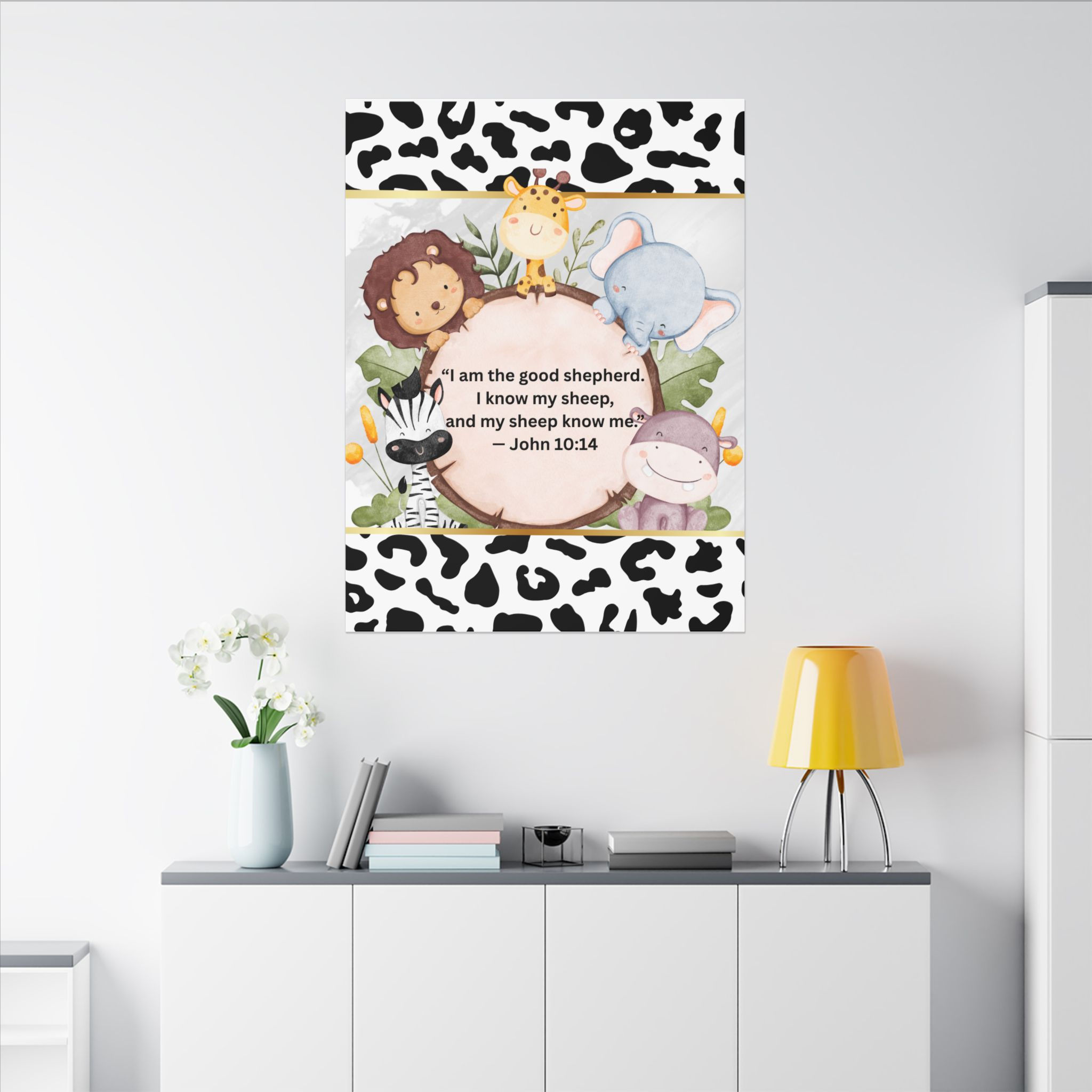 "Safari Babies in Christ" Matte Canvas, Stretched