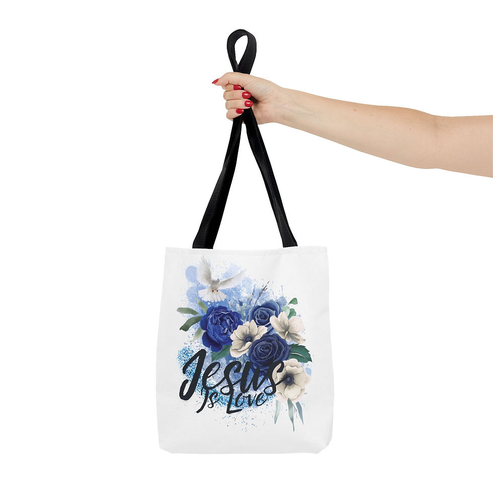 Thumbnail: "Jesus Is Love" Tote Bag