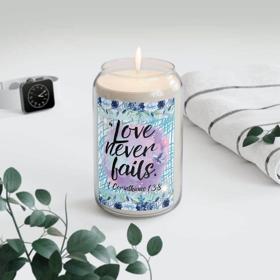 Thumbnail: "Love Never Fails" Scented Candle, 13.75oz