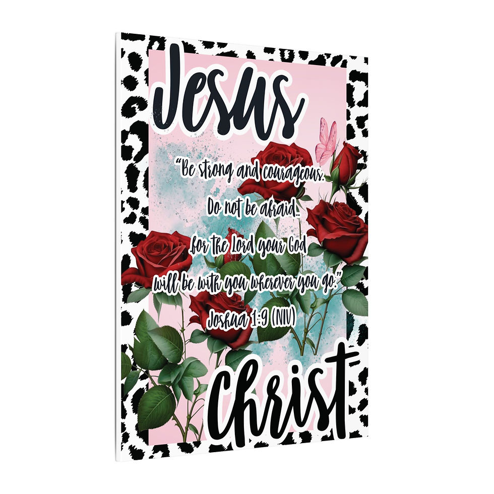 Thumbnail: "Jesus Christ - Be strong and courageous" Matte Canvas, Stretched