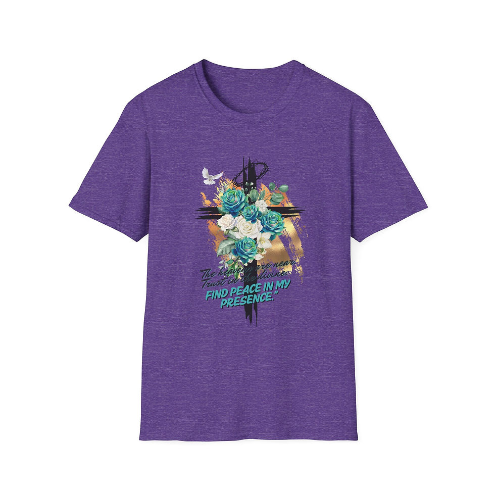 Thumbnail: "The Heavens Are Near - Trust In The Divine" Softstyle T-Shirt