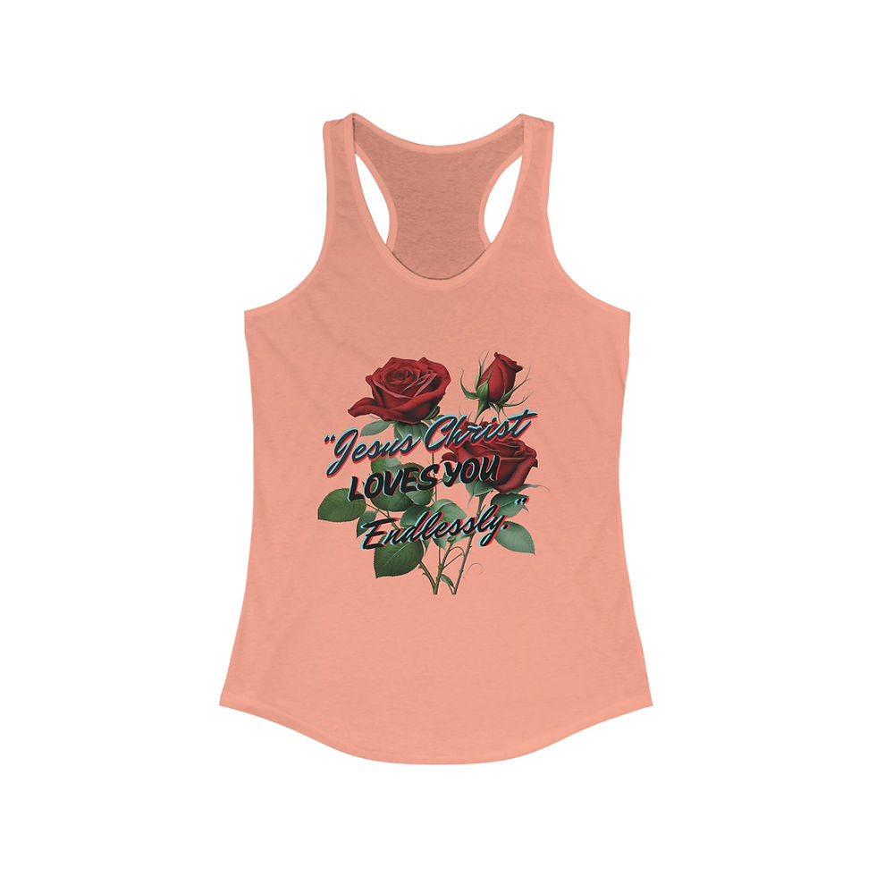 Thumbnail: "Jesus Christ Loves You Endlessly" Racerback Tank